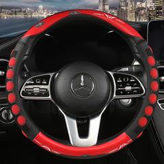 汽車方向盤套男透氣防滑吸汗女卡通方向套D型把套四季通用型批發