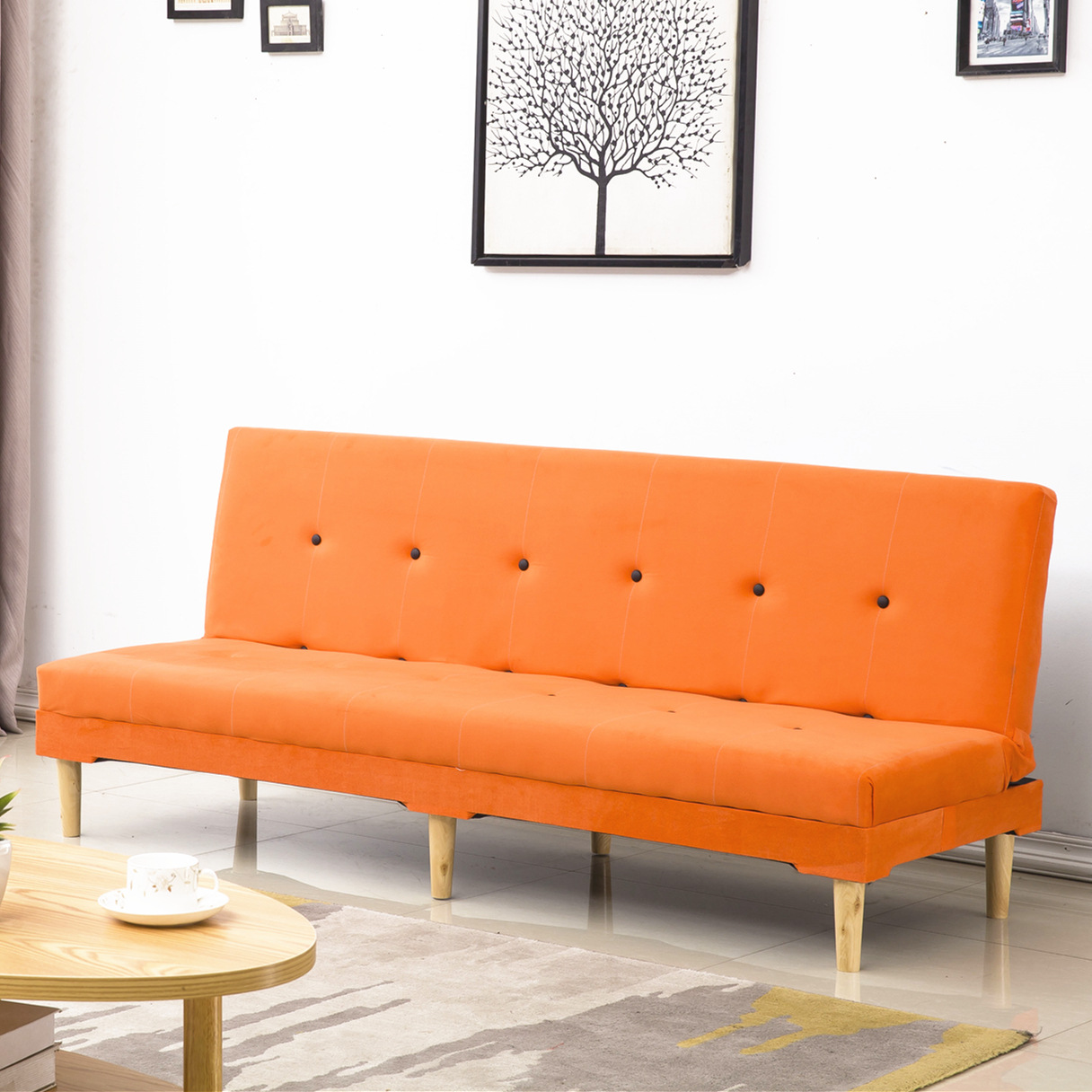 Fábrica directa sofá pequeño tipo simple cama plegable alquiler de alquiler económico esquina sala de estar dormitorio tienda al mediodía