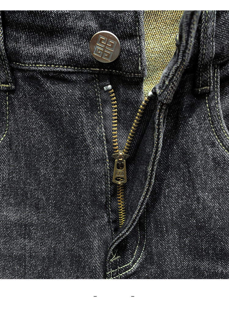 Jeans heren lente en herfst slim fit merkkwaliteit live-uitzending casual broek trend_voghion.com