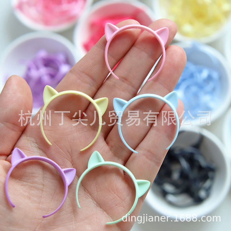 BJD cat ear headband, ob11 Barbie BJD 1/6 scale doll accessory, cute handmade DIY headband BJD cat ear headband, ob11 Barbie BJD 1/6 scale doll accessory, cute handmade DIY headband