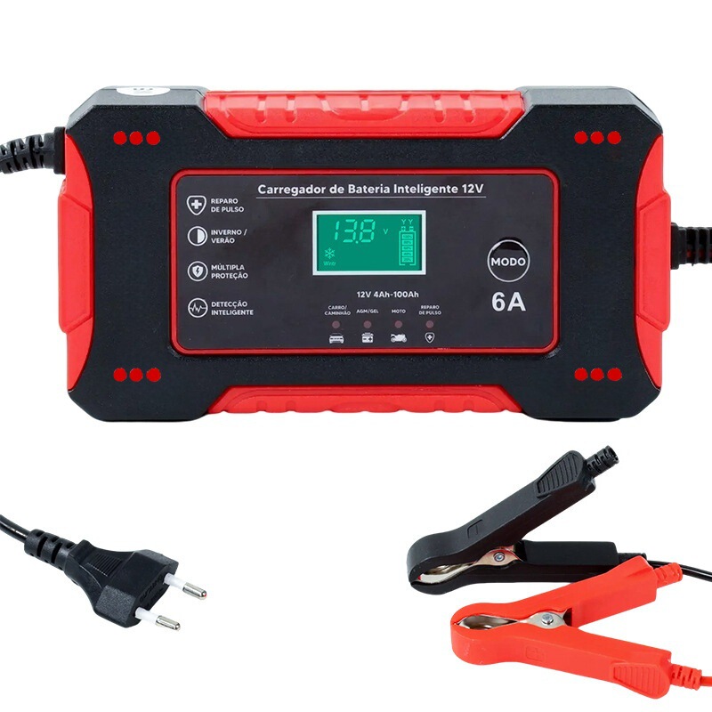 12V6Aオートバイバッテリー充電器自動車バッテリー充電器12Vスマート修復バッテリー充電器|undefined