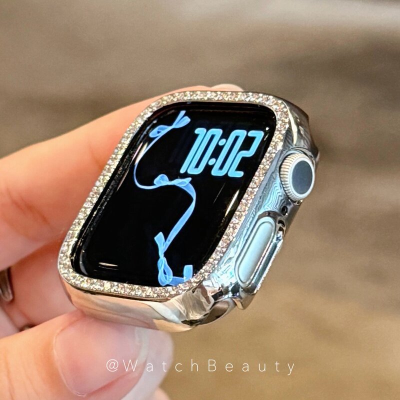 High-End Single-Row Diamond-Encrusted Apple Watch Case Apple Watch11Iwatch10Se2 Protective Case for Women High-End Single-Row Diamond-Encrusted Apple Watch Case Apple Watch11Iwatch10Se2 Protective Case for Women