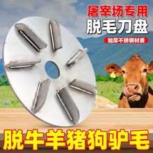 杀猪脱毛机去猪毛神器刮牛毛电动不锈钢刀盘磨光机屠宰退猪毛神器