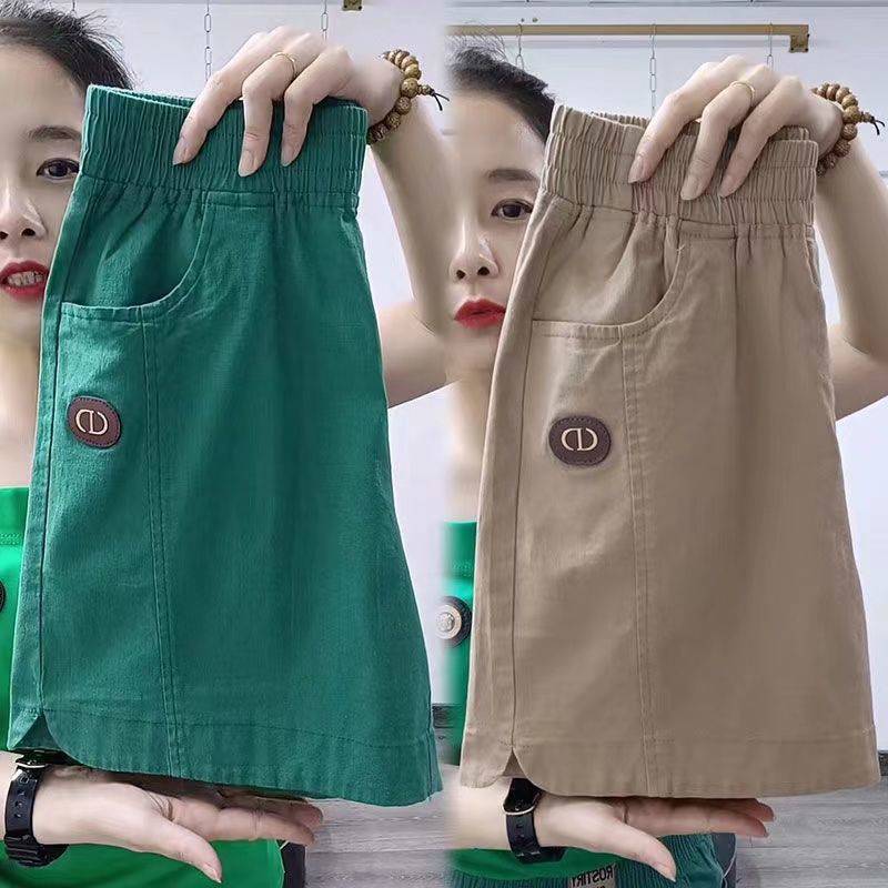 Cotton Linen High Waist Shorts Women's Summer Thin Linen Pants Straight Leg Pants Loose Slimming All-match Casual Outer Wearing Hot Pants