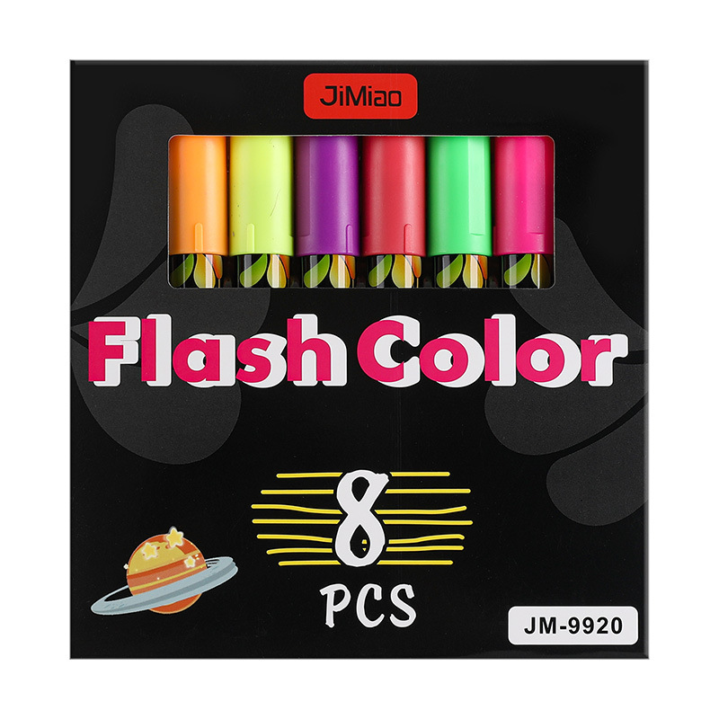 8-color LED electrónico tablero fluorescente especial pluma borrable color líquido tiza escritura a mano publicidad tablero de luz pluma fluorescente