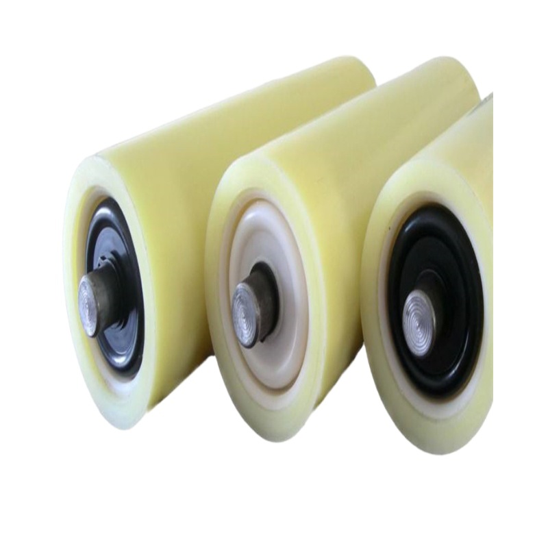 Minería 300 nylon grueso desgaste resistente a la llama rodillo rodante de nylon de alta calidad accesorios rodantes de poliuretano
