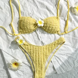 比基尼;三件套泳装;连体泳衣