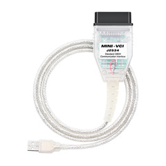 FT232RL Version MINI VCI J2534 Toyota Vehicle Diagnostic Cable Compatible with TOYOTA V18.00.008