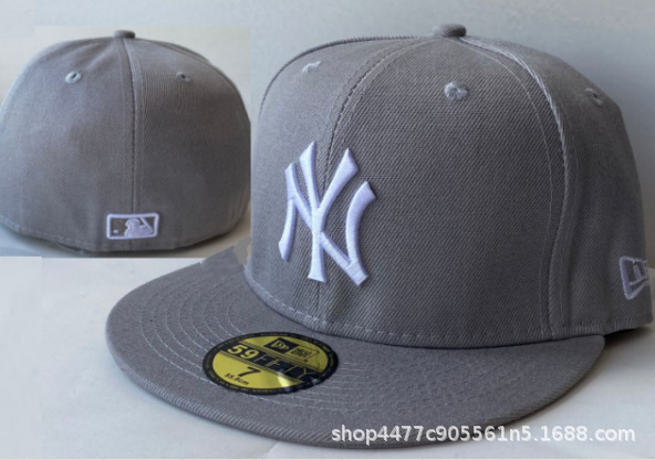 Sombreras de béisbol totalmente cerradas para hombres no ajustables, sombreros de baile callejero totalmente cerrados, sombreros de borde plano, sombreros de tamaño americano