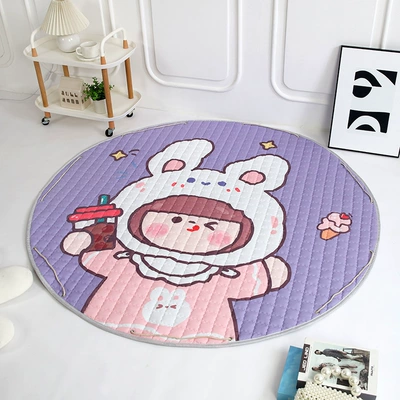 indoor and outdoor soft mat | Avtomobil döşəmə paspasları - rabbit-girl-15cm-diameter