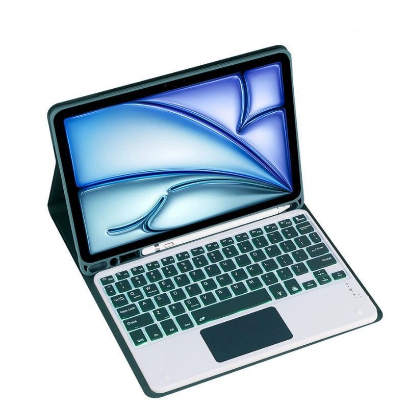 Подходит для iPad 11 2025, подсвечиваемая сенсорная клавиатура Wonderful Touch, Bluetooth-клавиатура, защитный чехол для iPad Air11, чехол 10.2