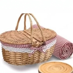 Handwoven Rattan Storage Basket With Lid And Inner Lining_voghion.com