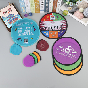 Folding Frisbee Fan, Advertising Fan, Foldableable Small Fan, Summer Advertising Fan, Customized and Printable