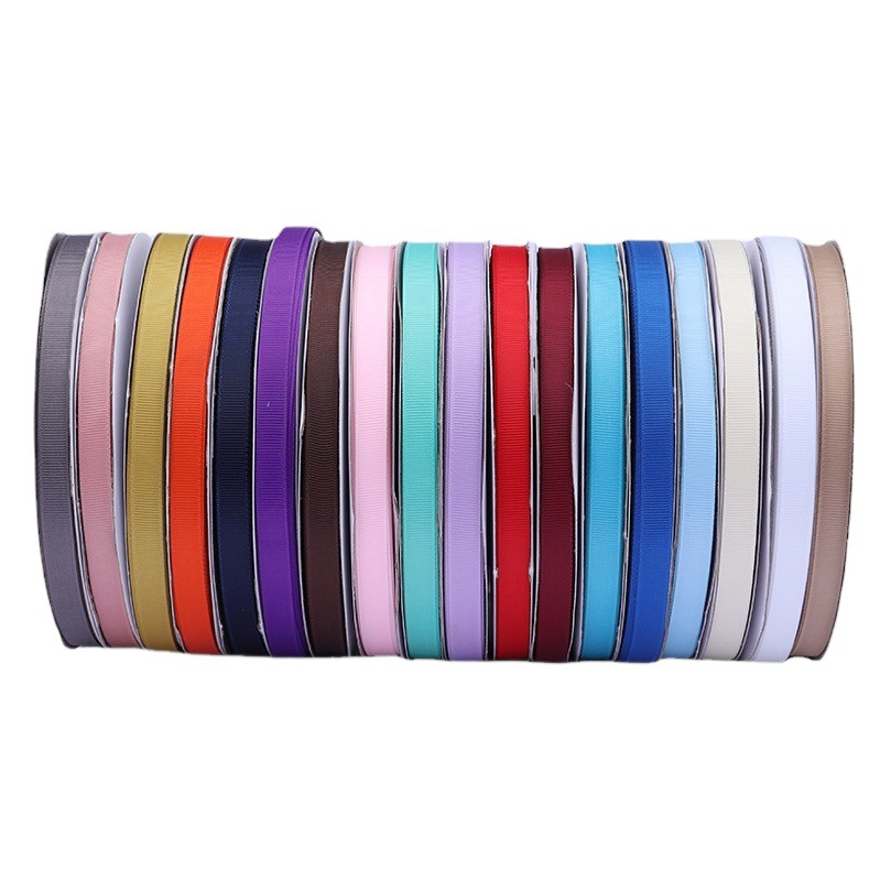 Engrosamiento 1,2 cm de alta densidad costilla cinta arco DIY cinta fruta caja de regalo embalaje cinta de color Ropa Accesorios