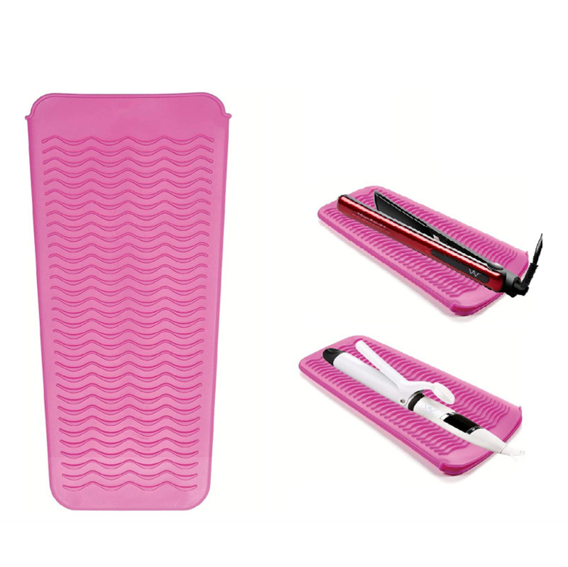 제조사의 새로운 웨이브형 실리콘 헤어 스트레이트너용 단열 커버, 미끄럼 방지 고온 실리콘 식기 매트, 그릇 매트, 냄비 매트, 컬링 아이언