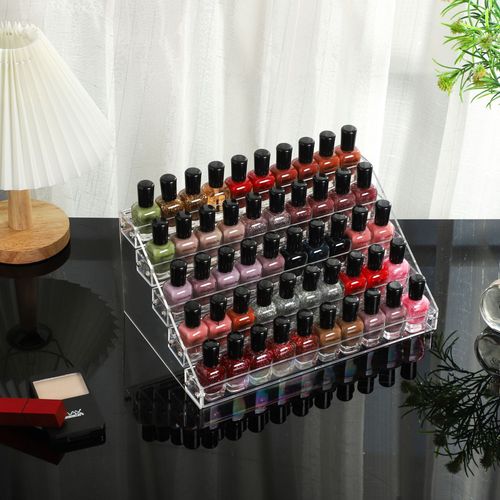 Acrylic nail polish display stand 3456 layers manicure glasses essential oil stand transparent makeup storage display display stand