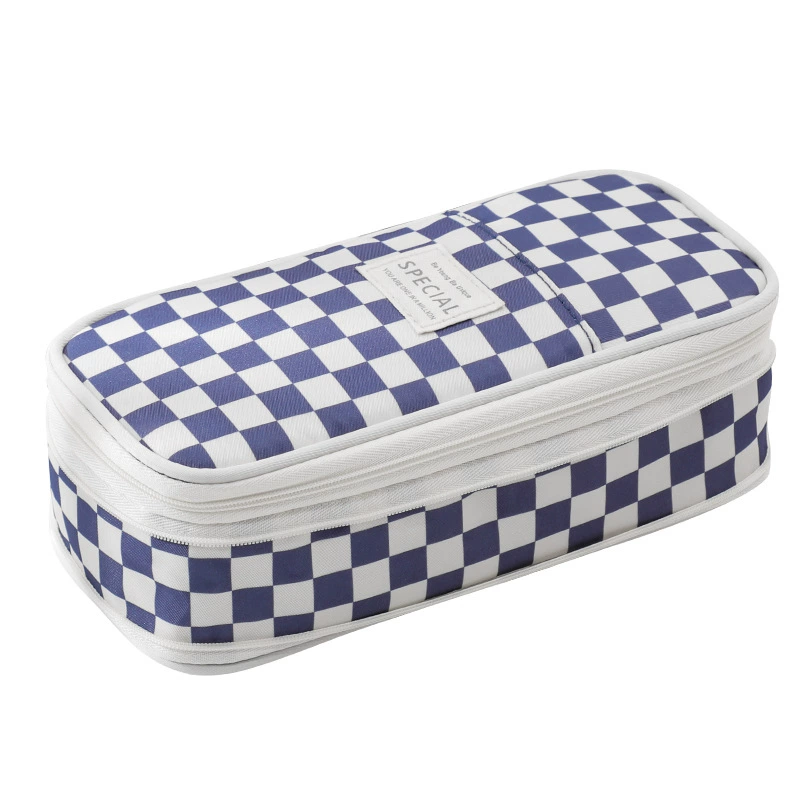 Telescopic Pencil Case, Large-Capacity Zipper Pouch, Expandable Design, Multiple Prints