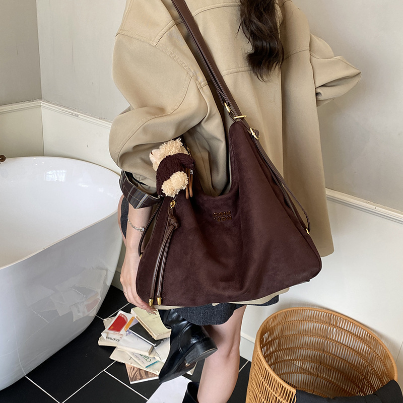 休闲通勤托特包女大容量2025新款单肩斜挎包复古时尚轻便双肩背包|undefined