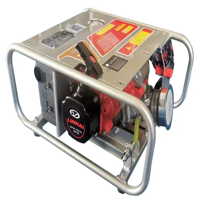 卧式森林消防泵高扬程水冷单级手启动接力水泵轻型火场救援扑火泵