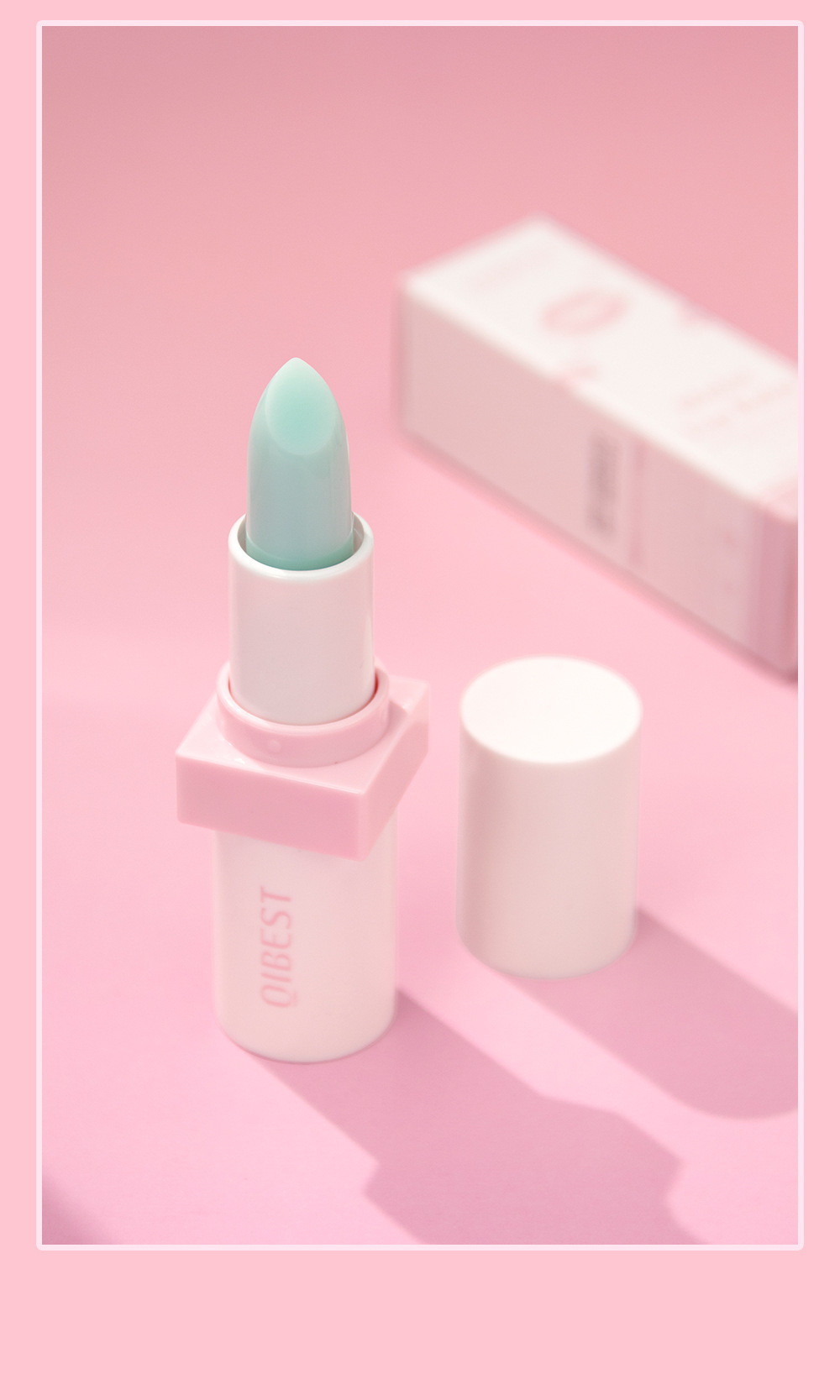 QIBEST Warming Moisturizing Lip Balm, Double Moisturizing Lip Balm, anti-cracking, reducing lip lines, firm and moisturizing without greasiness undefined