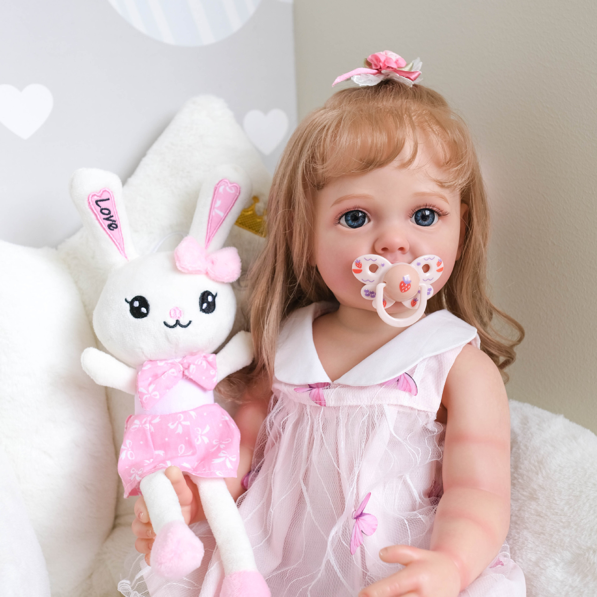 NPK bienes genuinos 55cm pegamento completo simulación muñeca Betty hecho a mano exquisito pintado reborn Doll suministro transfronterizo