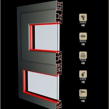65系列外平开窗-三玻两腔隔热断桥工程窗产品