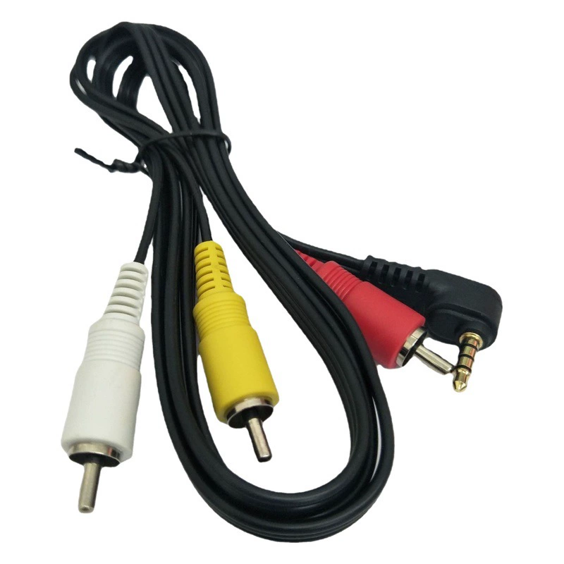 Подходит для стереовидеокабеля Canon STV-250N 3,5-3RCA/головной аудио-и видеокабель Lotus