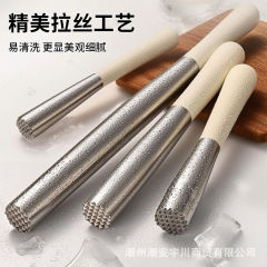 全钢碎冰棒不锈钢捣汁器暴打柠檬茶锤冰棒鸡尾酒碎冰器酒吧用品