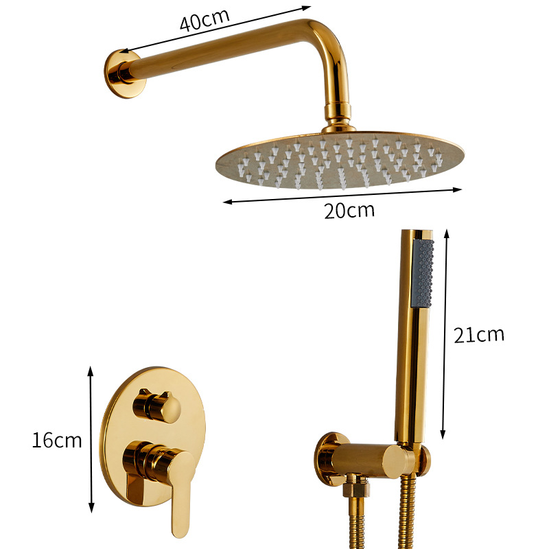 Oro 7108D con pulverización superior 304 de 10 pulgadas