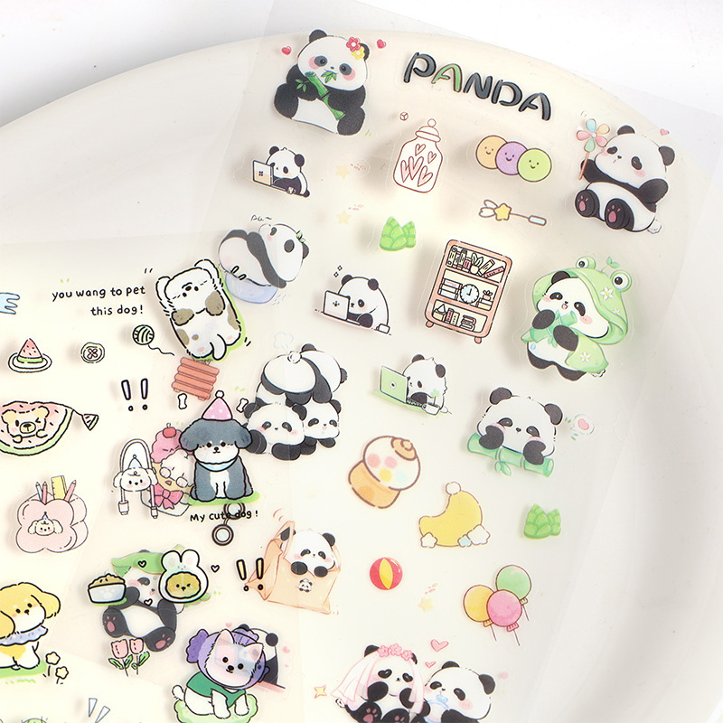 Pegatinas de mascotas impermeables transparentes pegatinas de diario pegatinas de decoración pegatinas de animales lindos