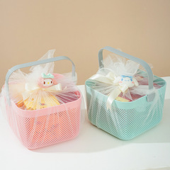 新商品のお土産のプラスチックのかごの誕生日の喬遷の包みの包みの入浴かごの子供のおもちゃの収納かごのピクニックのかご