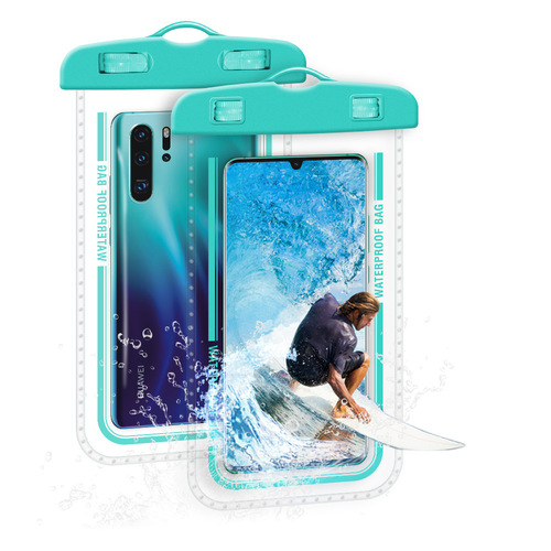 Mobile phone waterproof bag with touch screen, swimming rafting and diving equipment artifact, air bag seal bag, takeaway rainproof mobile phone case
