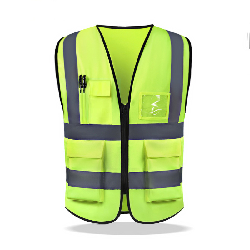 Chaleco reflectante de malla transpirable comando de tráfico construcción saneamiento ropa reflectante para llevar chaleco de conducción Aprobación de fábrica