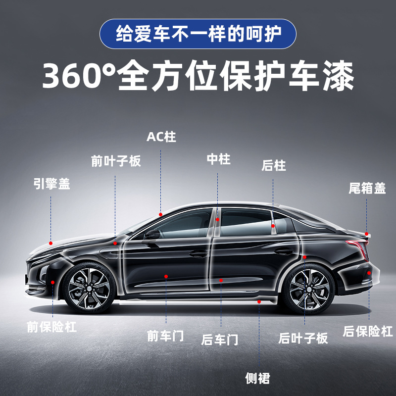 Cross-Border Exclusive Supply for Kia Ev5-24-25 Years Special Car Custom-Cut Tpu Self-Healing Car Paint Protection Film