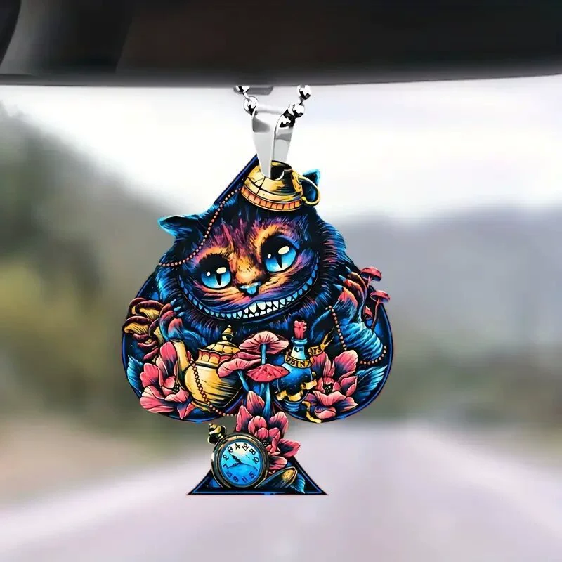 Трансграничный акриловый Черный Персиковый кулон в виде совы креативный автомобиль висит дома плоское украшение рюкзак брелок кулон