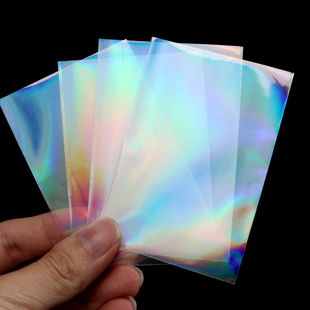 Amor tarjeta láser película láser estrellado 5-alambre tarjeta caso baokimeng estrella transparente tarjeta caso juego rey funda protectora