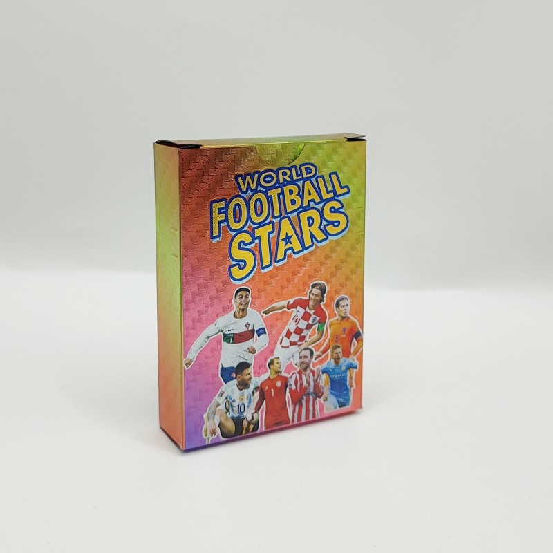 Copa del mundo de la Liga de Campeones de la Premier League española Estrella de la tarjeta de oro de la Liga de Fútbol estrella Inglés tarjeta colorida colección de juegos