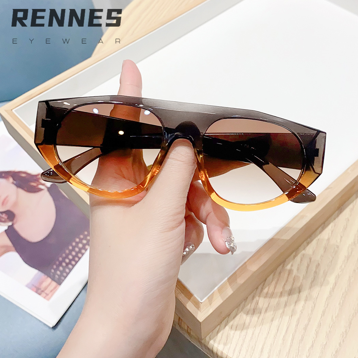 Nuevas gafas de sol al por mayor para pilotos transfronterizos