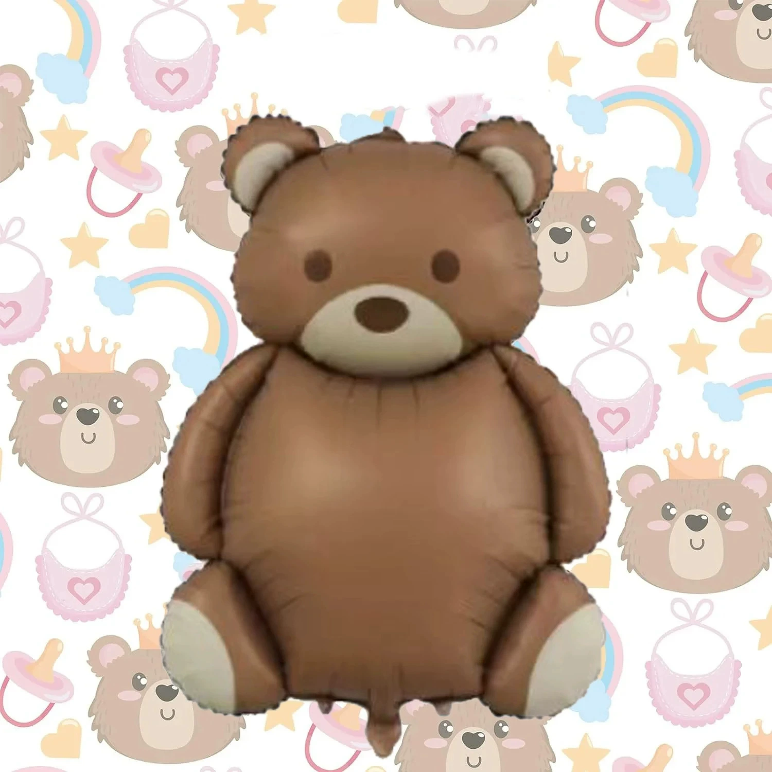 Foil Balloon Bear & Heart Bouquet, Party Decoration, Aluminum Film, 1.5 m/Single Bear Options
