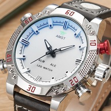 AMST艾美时特电子手表休闲多功能双显生活防水男士表厂家直销跨境