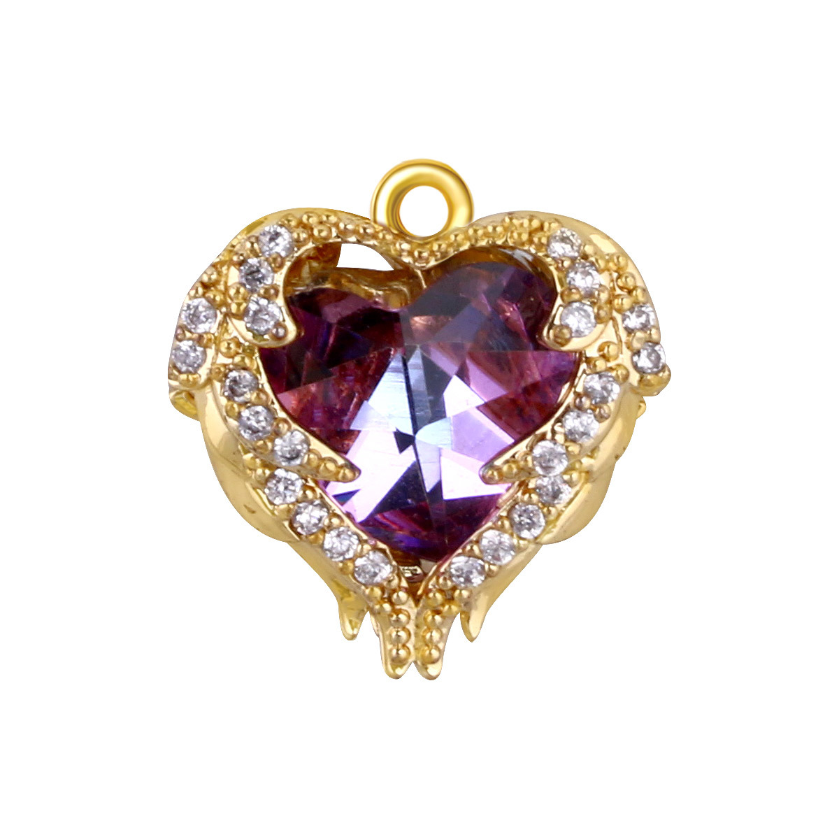 2g Weight Pendant Jewelry Making Type 11 * 12mm Jewelry Making Size Zircon Inlay Material DIY Jewelry Accessories Classification 1 Piece Quantity Copper Material Heart Shape Pattern All Seasons Season Plating Design Elegant, Glam Style 1 Piece 11 * 12mm Copper Zircon Heart Shape Pendant 15