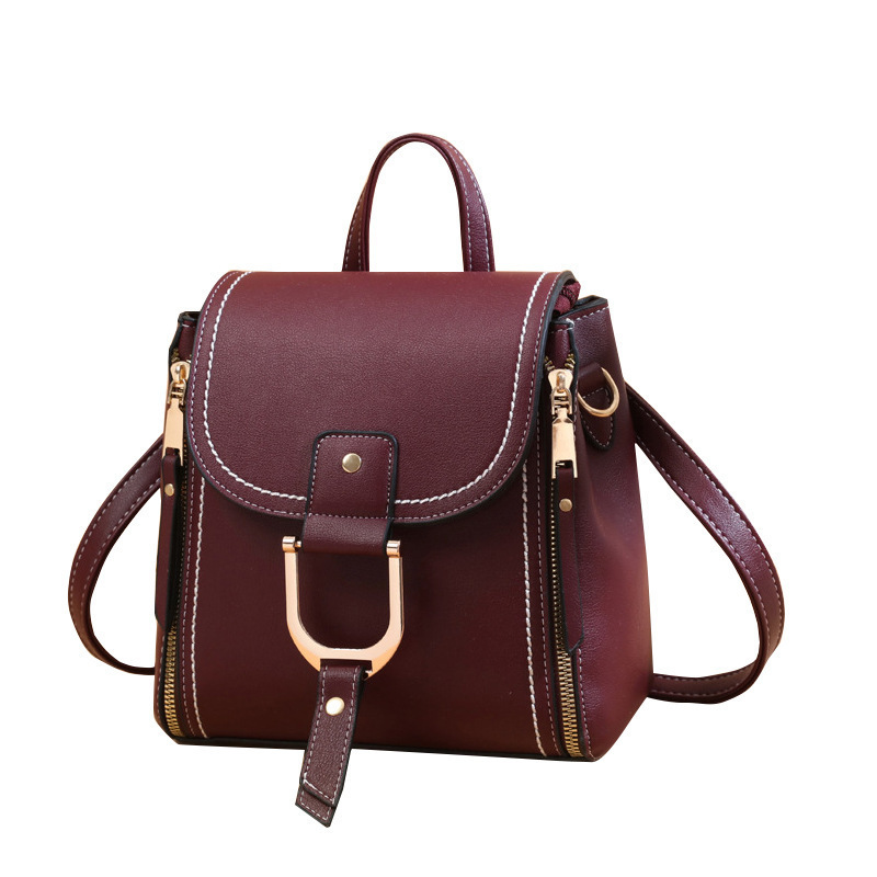 [Bolsa de mujer transfronteriza] de gran capacidad de color sólido 2023 nueva mochila casual simple mochila de hombro bolsa de mensajero