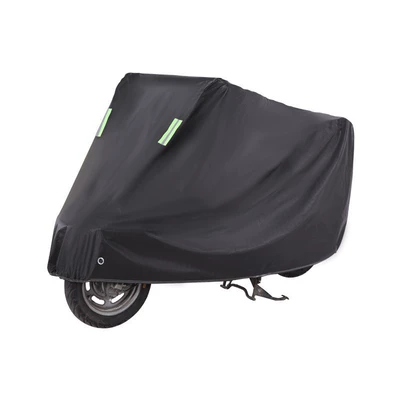 Motorcycle Cover Rain-proof Sun-proof Thickened Motorcycle Car Cover Rain-proof Snow-proof Motorcycle Cover Thickened and Long (Car clothing) - m1557595cm-pure-black