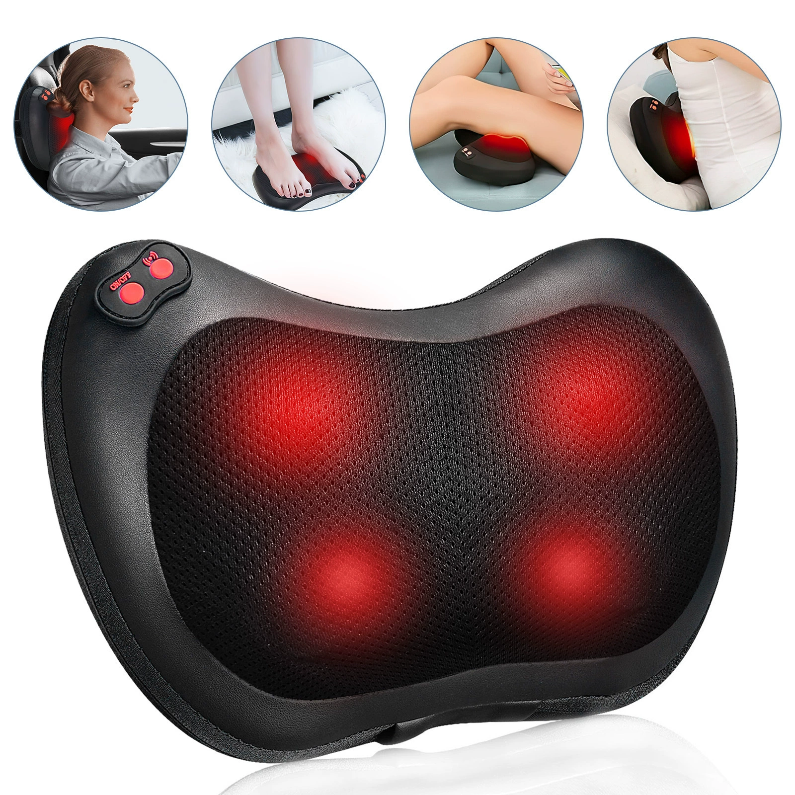 Massager, universal pillow for auto