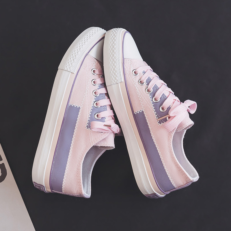 Baja línea mendigo zapatos de lona para mujeres 2025 nuevo estilo Harajuku Ulzzang mujer retro estilo de Hong Kong estudiantes zapatos de skate para mujeres image 3