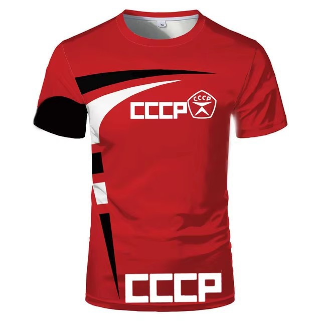 Spot Sports Spot suelta cuello redondo manga corta transpirable camiseta de hombre piel de camarón transfronterizo venta caliente impresión digital 3D