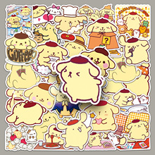 50张布丁狗贴纸可爱狗狗动物贴画手机手账奶茶杯滑板电脑装饰防水