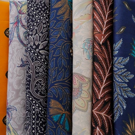 涤纶面料;布艺窗帘;印花、扎染布