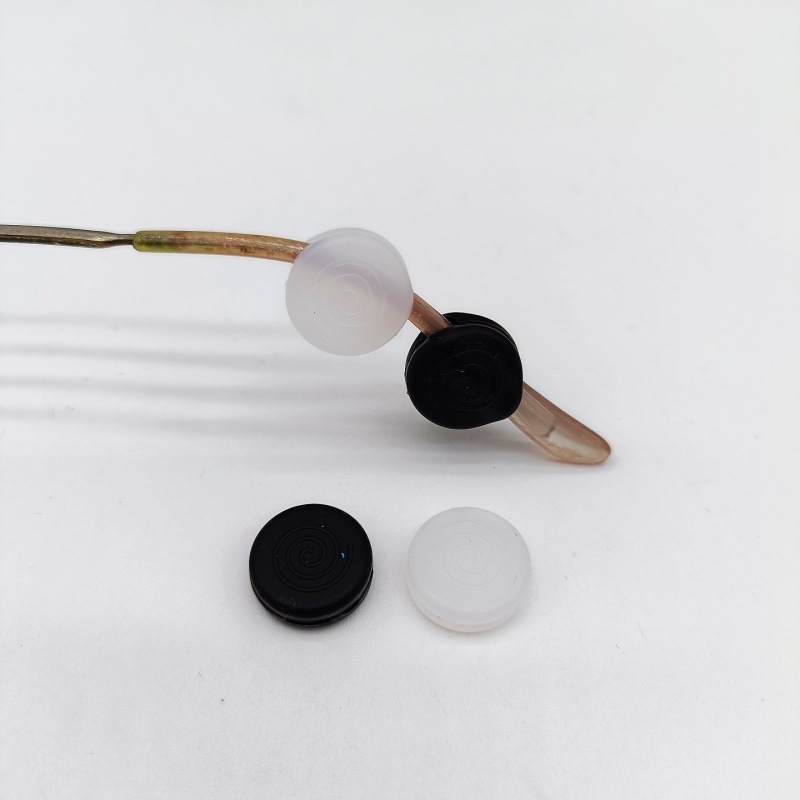 Double-hole silicone anti-slip eyeglass ear loops, circular silicone ear loops, anti-slip leg covers, candy-colored anti-slip covers wholesale