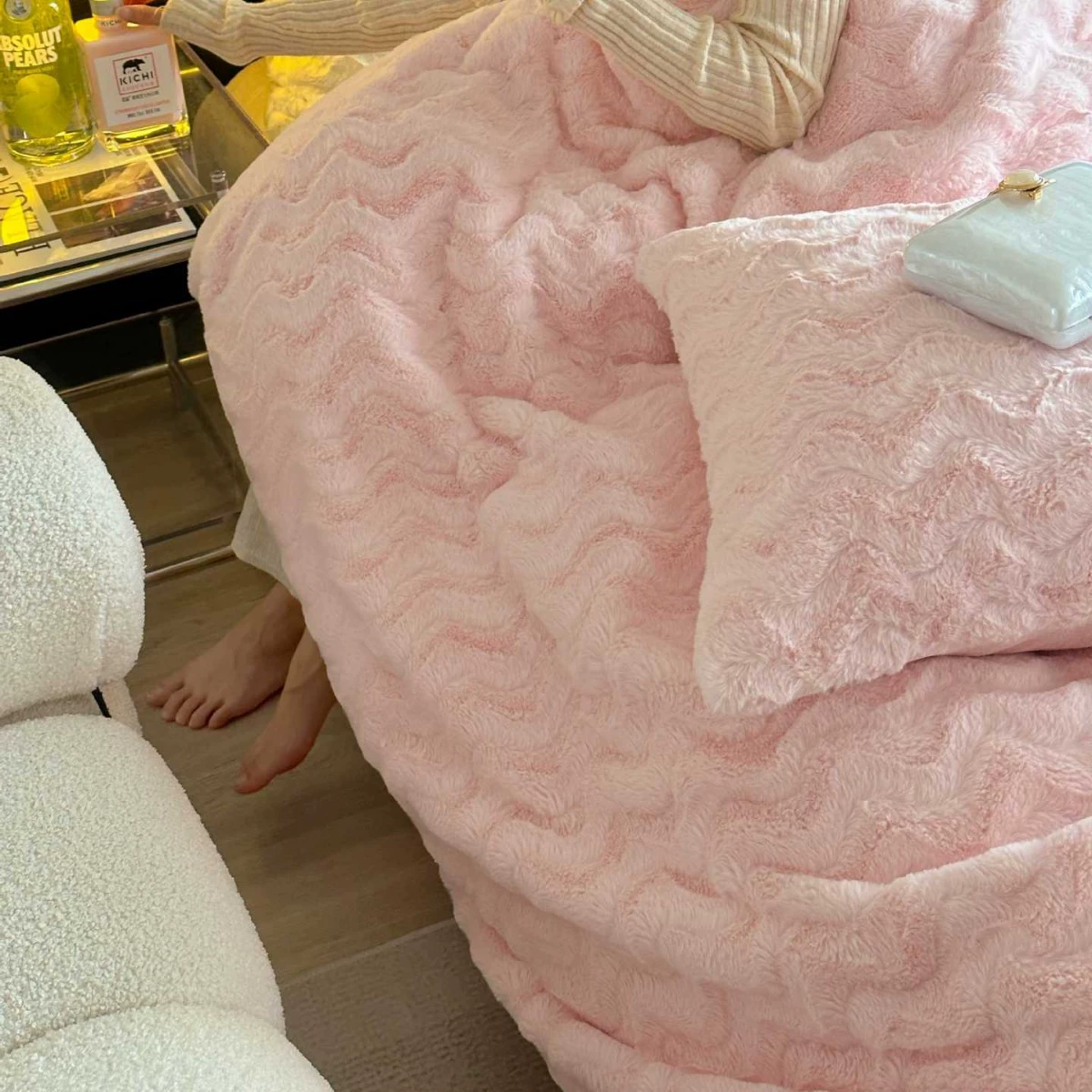 Demi-season set, keep warm duvet cover, bedspread, 4 piece set, simple and elegant design